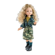 Bábika Manica v maskáčovej sukni 32 cm