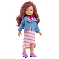 Oblečenie pre bábiku Roxana s rifľovou bundou 32 cm