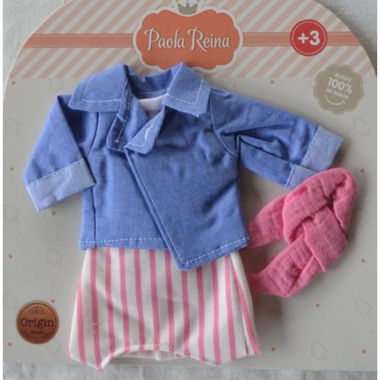 Paola Reina Oblečenie pre bábiku Roxana s rifľovou bundou 32 cm
