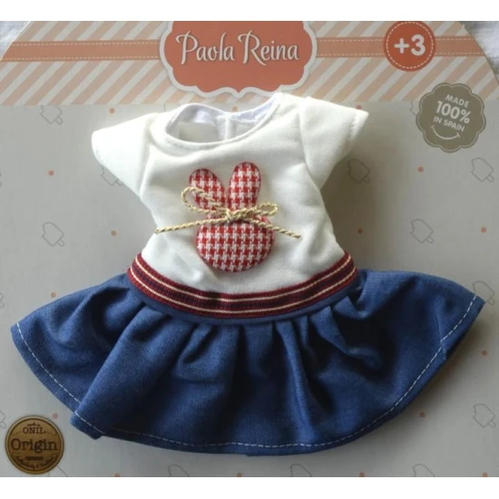 Paola Reina Oblečenie pre bábiku Caya so zajačikom 32 cm