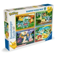 Pokémon puzzle 4x100 dielikov