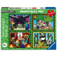 Puzzle Minecraft 4x100 dielikov