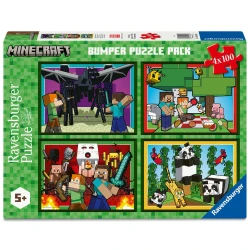 Puzzle Minecraft 4x100 dielikov