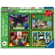 Puzzle Minecraft 4x100 dielikov – Ravensburger 24120042907