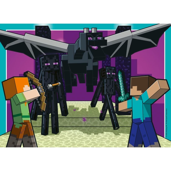 Puzzle Minecraft 4x100 dielikov – Ravensburger 24120042907