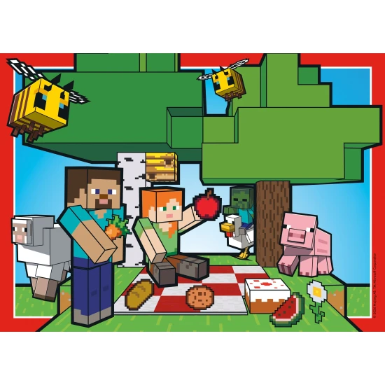 Puzzle Minecraft 4x100 dielikov – Ravensburger 24120042907