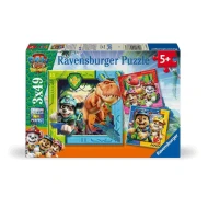 Puzzle Labková patrola Dinosaurí film 3x49 dielikov