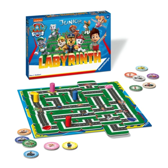 Hrdinovia Labkovej patroly v napínavej hre Labyrinth Junior pre deti.