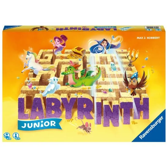 Hra Labyrinth Junior Relaunch s posúvajúcimi sa chodbami a stenami.
