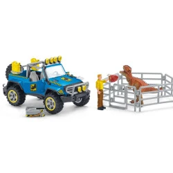 Schleich All-terrain vehicle with an outdoor run for a dinosaur