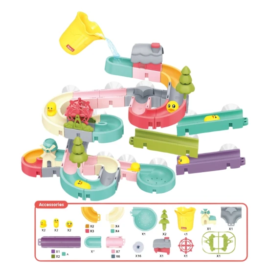 DIY Šmykľavka do vody 62 ks – stavanie a zábava