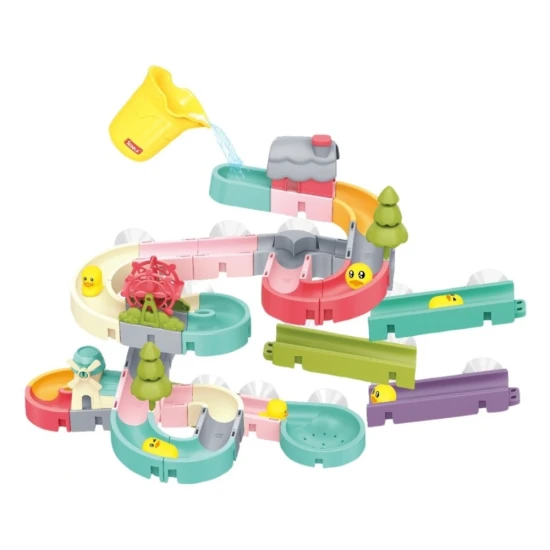 DIY Šmykľavka do vody 62 ks – stavanie a zábava