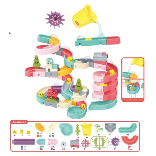 DIY Šmykľavka do vody 72 ks – stavanie a zábava