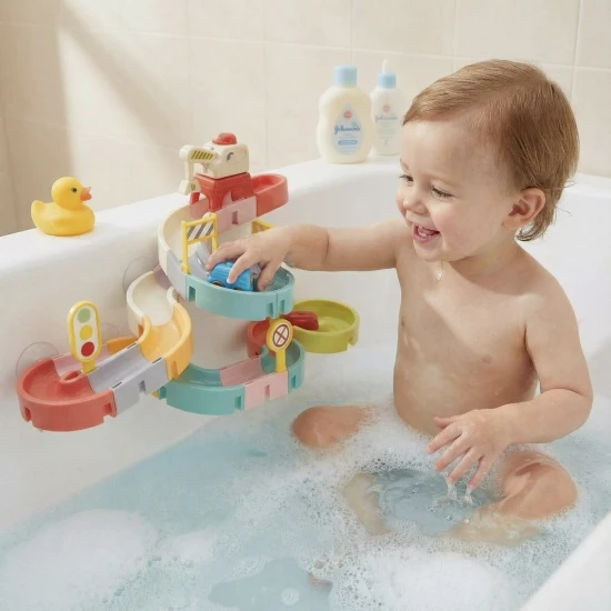 DIY Guľôčková dráha do vody 37 ks – stavanie a zábava