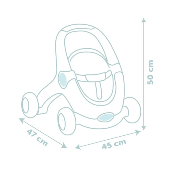 Chodítko 3 v 1 s bábikou Chodítko 3 v 1 s bábikou – Smoby SM140308
