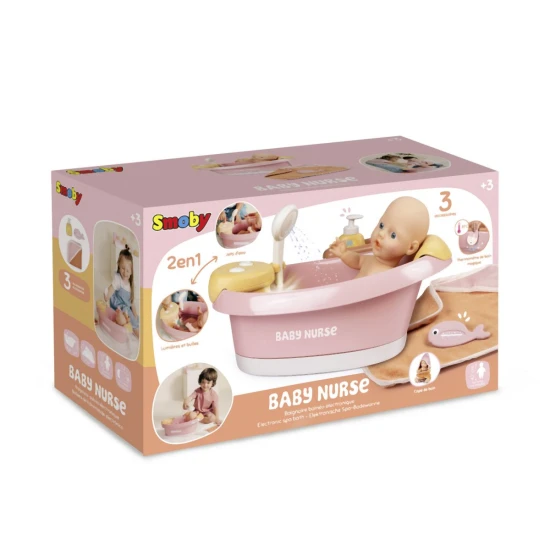 Baby Nurse elektronická vanička s príslušenstvom – Smoby SM220386