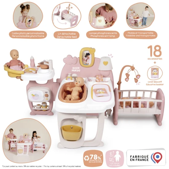 Hracie centrum Baby Nurse pre bábiky s 3 zónami – Smoby SM220394