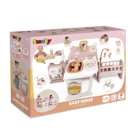 Hracie centrum Baby Nurse pre bábiky s 3 zónami – Smoby SM220394