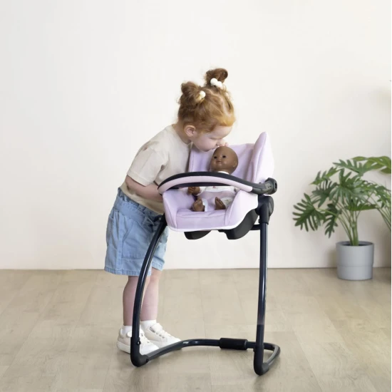 Autosedačka a stolička 3 v 1 Maxi Cosi pre bábiky svetlo ružová – Smoby SM240242