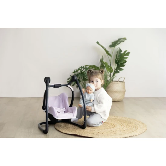 Autosedačka a stolička 3 v 1 Maxi Cosi pre bábiky svetlo ružová – Smoby SM240242
