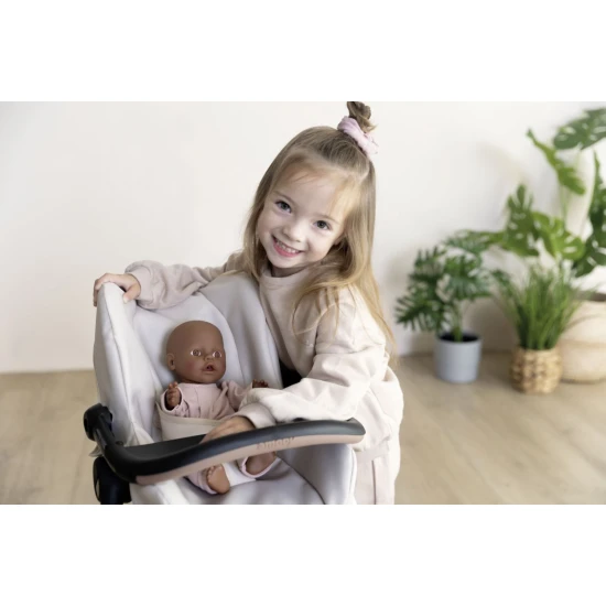 Autosedačka a stolička 3 v 1 Maxi Cosi pre bábiky béžová – Smoby SM240245
