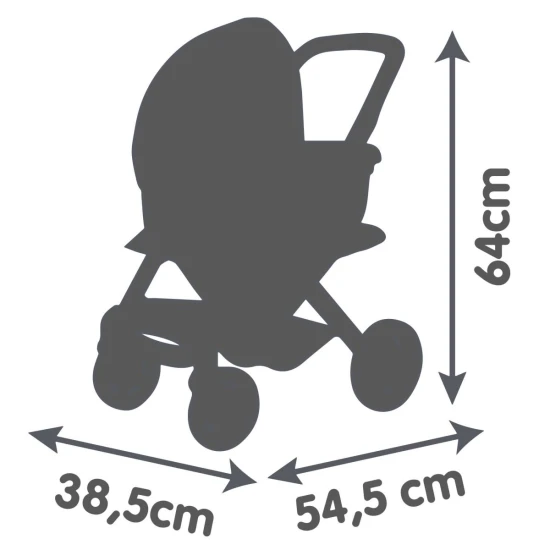 Kombinovaný kočík Maxi Cosi pre bábiky svetloružový – Smoby SM253121