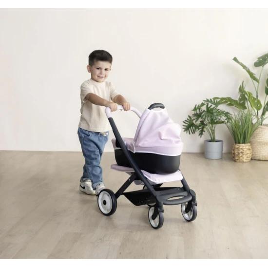 Kombinovaný kočík Maxi Cosi pre bábiky svetloružový – Smoby SM253121