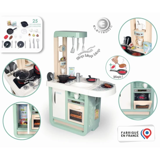 Kuchynka Bon Appetit Cherry modrobiela elektronická Kuchynka Bon Appetit Cherry modrobiela elektronická – Smoby SM310914