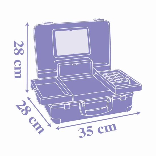 Ľadové kráľovstvo kozmetický kufrík s príslušenstvom – Smoby SM320153