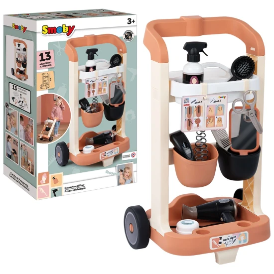 Vozík pre malú kaderníčku s príslušenstvom Vozík pre malú kaderníčku s príslušenstvom – Smoby SM320172