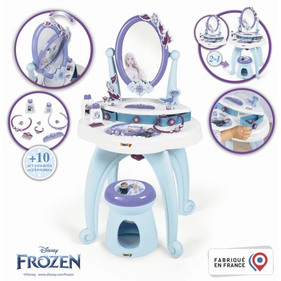 Ľadové kráľovstvo 2 toaletný stolík so stoličkou 2 v 1 – Smoby SM320244