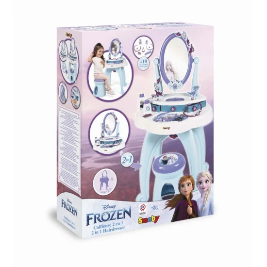 Ľadové kráľovstvo 2 toaletný stolík so stoličkou 2 v 1 – Smoby SM320244