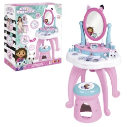 Gabby's Dollhouse toaletný stolík so stoličkou 2 v 1