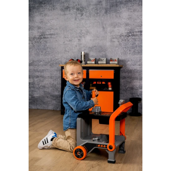B&D Dielenský vozík s boxom na náradie – Smoby SM360220