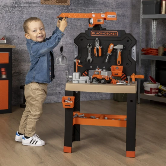 B&D Veľká pracovná dielňa so žeriavom B&D Veľká pracovná dielňa so žeriavom – Smoby SM360741