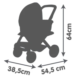 Kombinovaný kočík Maxi Cosi pre bábiky béžový