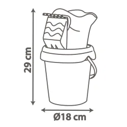 Vedierko Stitch s krhličkou a príslušenstvom