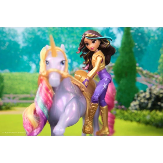 Unicorn Academy Svetelný Jednorožec a Figúrka 11 cm Sophia & Wildstar – Spin Master 106067325