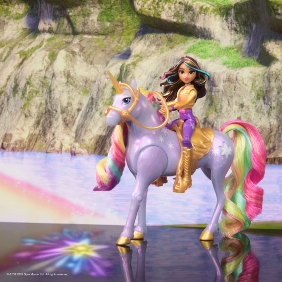 Unicorn Academy Svetelný Jednorožec a Figúrka 11 cm Sophia & Wildstar – Spin Master 106067325