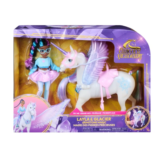 Unicorn Academy Layla & Glacier Svetlá & Zvuky – Spin Master 106076170