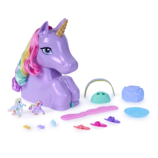 Unicorn Academy Česacia Hlava Rozkladacia na Hrací Set – Spin Master 106077334