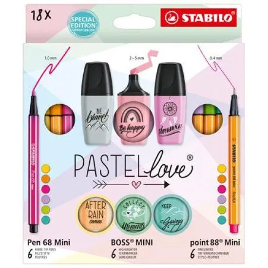 Limitovaná sada z kolekcie STABILO Pastellove. Učenie a kreslenie bude odteraz jednoduchšie.
