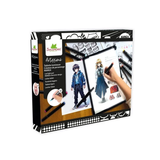 Sycomore Artissimo Kresliaci tablet s podsvietením Manga postavy