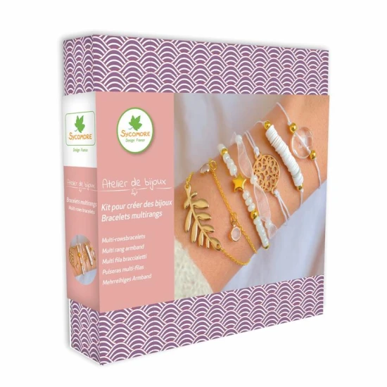 Výroba šperkov Viacradové náramky s perleťou