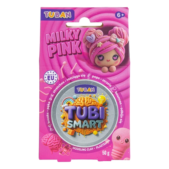 Tubi Smart Modelovacia hmota Milky Pink 50g – ruzova hmota s gulickami