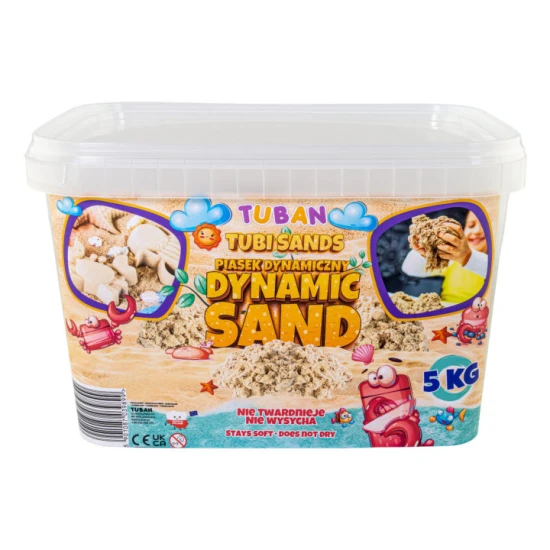 Dynamický piesok bezfarebný, natural. Balenie v boxe 5 kg.