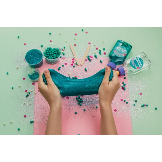 DIY Slime Sada na výrobu slizu Melón pre deti. Vyrobte si svoj vlastný sliz.
