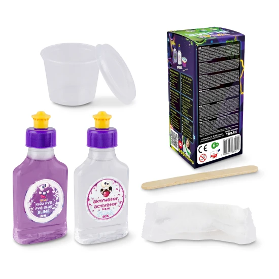 DIY Slime Sada na výrobu slizu Glow in the dark pre deti. Vyrobte si svoj vlastný sliz.