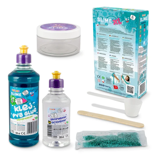 DIY Slime Sada na výrobu slizu Melón pre deti. XL sada. Vyrobte si svoj vlastný sliz.