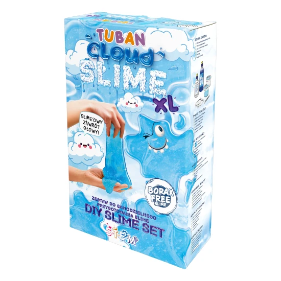 DIY Slime Sada na výrobu slizu Obláčik pre deti. XL sada. Vyrobte si svoj vlastný sliz.